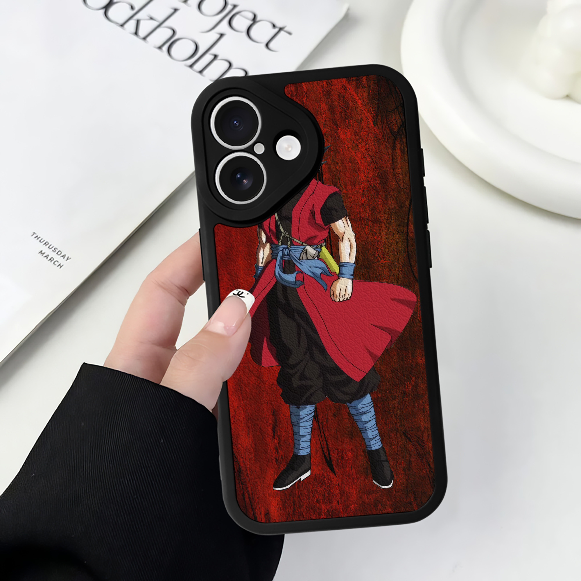（画像用） ドラゴンボール DRAGON BALL 【iPhone 16シリーズ対応】シリコンスマホケース（レザー調） 材質：シリコン
